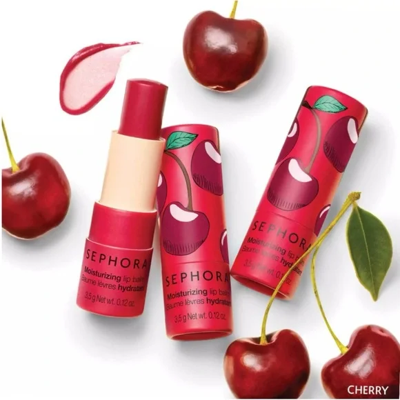 Sephora Original Moisturizing “Cherry” Lip Balm- 8HR Hydrating Treatment (NWT) - Picture 7 of 8